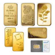 2.5 Gram Best Value Gold Bar - Brand New