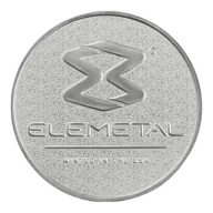 1 oz .999 Fine Silver Elemetal Round