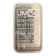 Johnson Matthey 1 oz .999 Fine Silver Bar - Secondary Market - Our Choice
