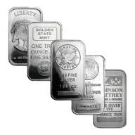 1 oz .999 Fine Silver Bar - Secondary Market - Random Design (Our Choice)