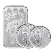 Silver 4 oz Unity and Liberty Stack