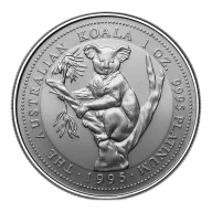 1oz Platinum Perth Mint Australian Koala 1995