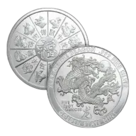 5 oz Year of the Dragon Silver Round