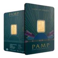 2.5g Gold PAMP Lady of Liberty Bar (999.9)