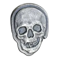 1.9oz Silver Skull
