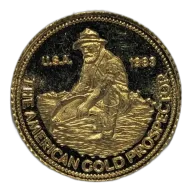 1/10 oz American Prospector Gold Coin