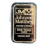 JM - 1 oz .9999 Gold Bar