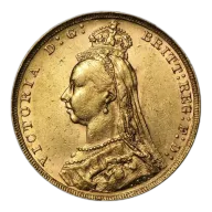 Gold Sovereign - Victoria - Jubilee Head - 1887-1893