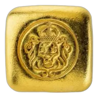 1 oz Scottsdale Mint Lion Cast Gold Bar