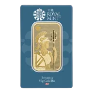 50 Gram Royal Mint Britannia Minted Gold Bar