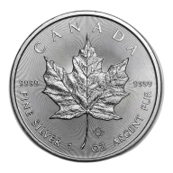 2019 Silver Maple Leaf 1 oz Uncirculated