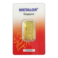 50 Gram Metalor Singapore Cast Gold Bar