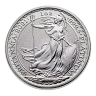 British Platinum Britannia Coin 1oz - Backdated