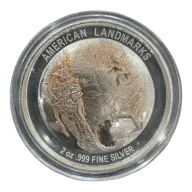 2 oz Grand Canyon Ultra High Relief Silver Round