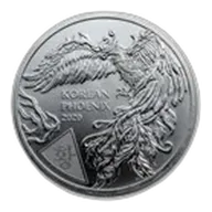 2020 South Korea 1 oz Silver Phoenix (Abrasions)