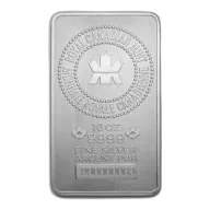10 oz Royal Canadian Mint (RCM) Silver Bar