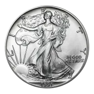 1991 $1 American Silver Eagle 1 oz Brilliant Uncirculated
