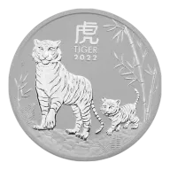 Pre-Owned 2022 Australian Lunar Tiger 1oz Silver Coin - VAT Free
