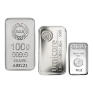 100 gram Silver Bar - Brand Varies