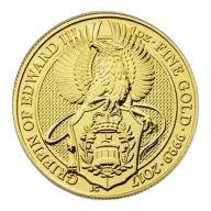 2017 1 Oz Great Britain Queen's Beast Gold Coin (Griffin) - BU