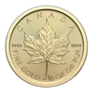 2025 Canada 1/2 oz Gold Maple Leaf BU