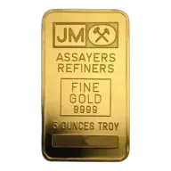 5oz Johnson Matthey Gold Bar