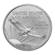1/4 oz Platinum American Eagle Coin - Dates Our Choice