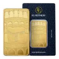 50 gram Pure Gold Kaabah Bar 0.9999 - RG Refinery, UAE