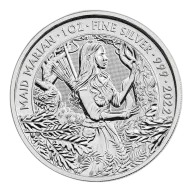 2022 1 oz Silver Great Britain Maid Marian BU