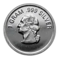 1 gram Silver Round - Secondary Market