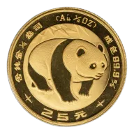 1/4 oz China Gold Panda - BU - Unsealed (Year Varies)