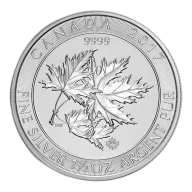 Canadian 1.5 oz SuperLeaf Silver Coin (Year Varies)
