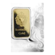 1 oz Scottsdale Mint Lion Gold Bar - in Certi-Lock