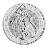 2022 Tudor Beast UK Lion of England 2 oz Silver Bullion Coin