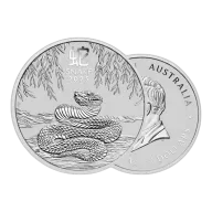 2oz Silver Coin 2025 Year of the Snake - Perth Mint