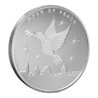 2026 1 oz The Holy Land Silver Dove Of Peace Round (BU)