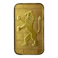 2.5 Gram The Holy Land Mint Lion of Judah Gold Bar (New w/ Assay)