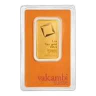 1 OZ GOLD BAR VALCAMBI MATTE FINISH