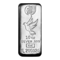 10 oz Holy Land Mint Cast Silver Bar (New)
