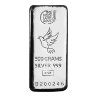 500 Gram Holy Land Mint Cast Silver Bar (New)