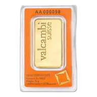 50 Gram Valcambi Gold Bar (w/ Assay)