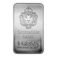 1g Prepper Silver Bar