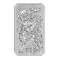 Australian Perth Mint Lunar Silver Bar, 1 oz - Snake