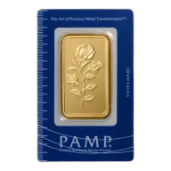 50 gram PAMP Pure Gold Rosa Bar (BU)