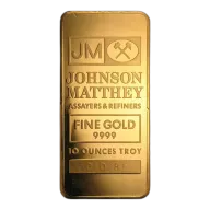 10 oz Johnson Matthey Gold Bar