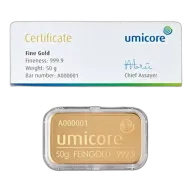50g Umicore Gold Bar