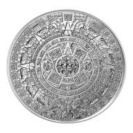 1 Troy oz Aztec .999 Fine Silver Round