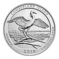 2018 Cumberland Island ATB 5 oz Silver Coin - America The Beautiful