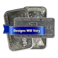1-oz Silver Bar .999 Fine Generic Impaired