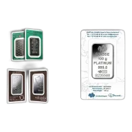 100 gram Platinum Bar - Brand Varies (Carded)